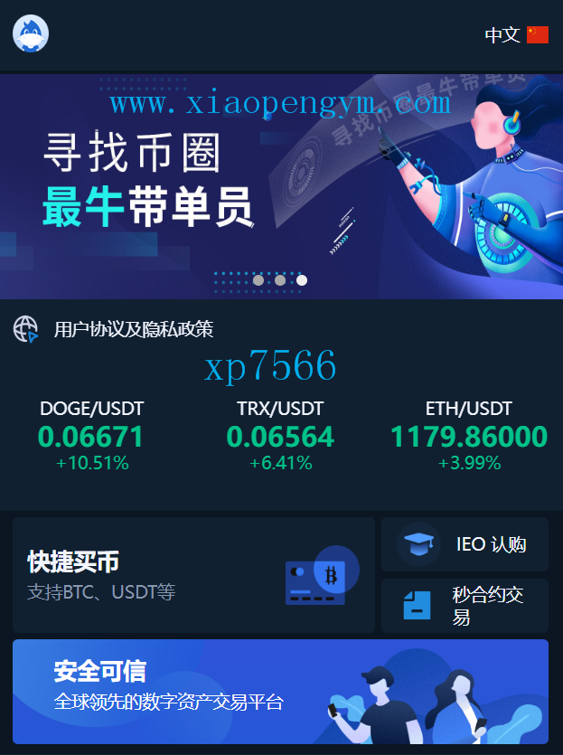 十二语言交易所/锁仓挖矿/IEO认购/币币秒合约交易所/区块链交易所系统