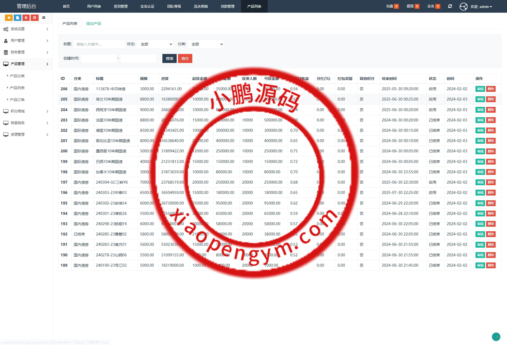 股票债券投资理财系统/贷款/投资收益计算/前端uniapp