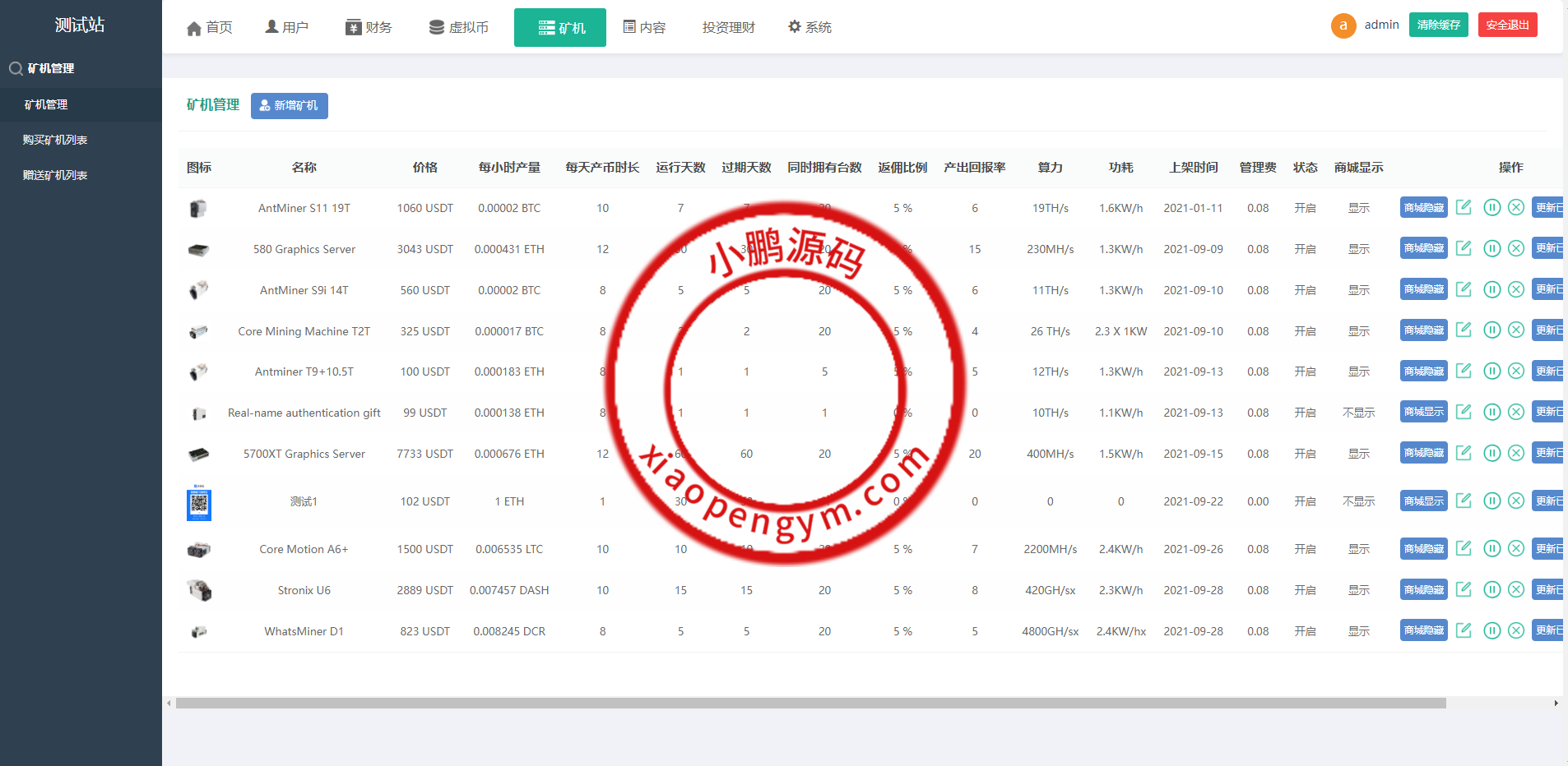 算力模式区块链云GECAPP/矿场/CBT矿池源码/usdt系统交易大厅